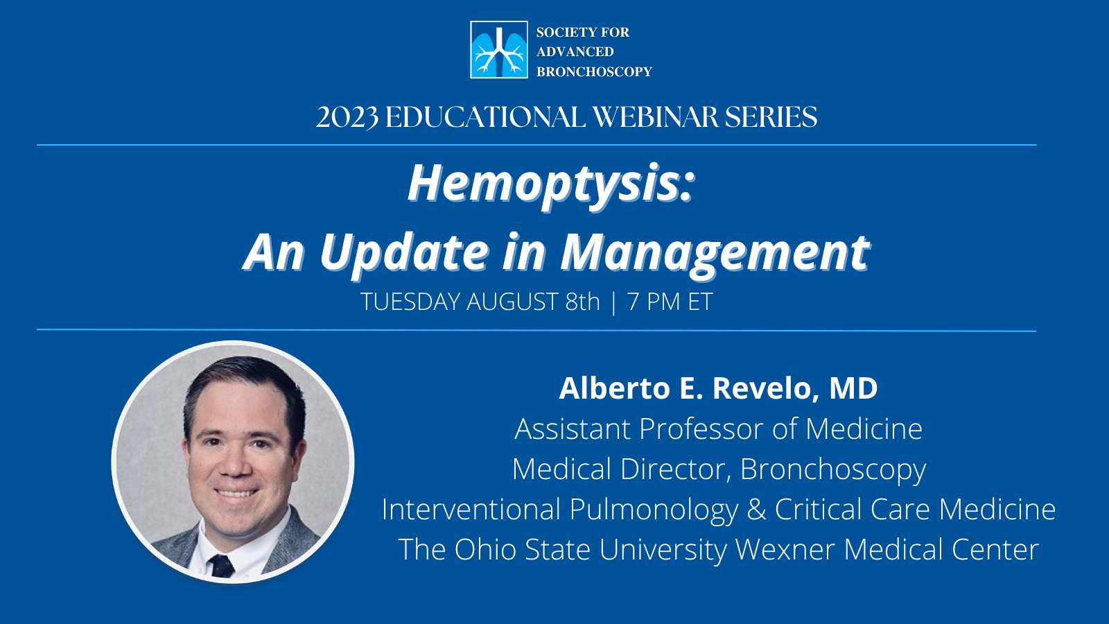 Alberto Revelo MD  Ohio State University Wexner Medical Center