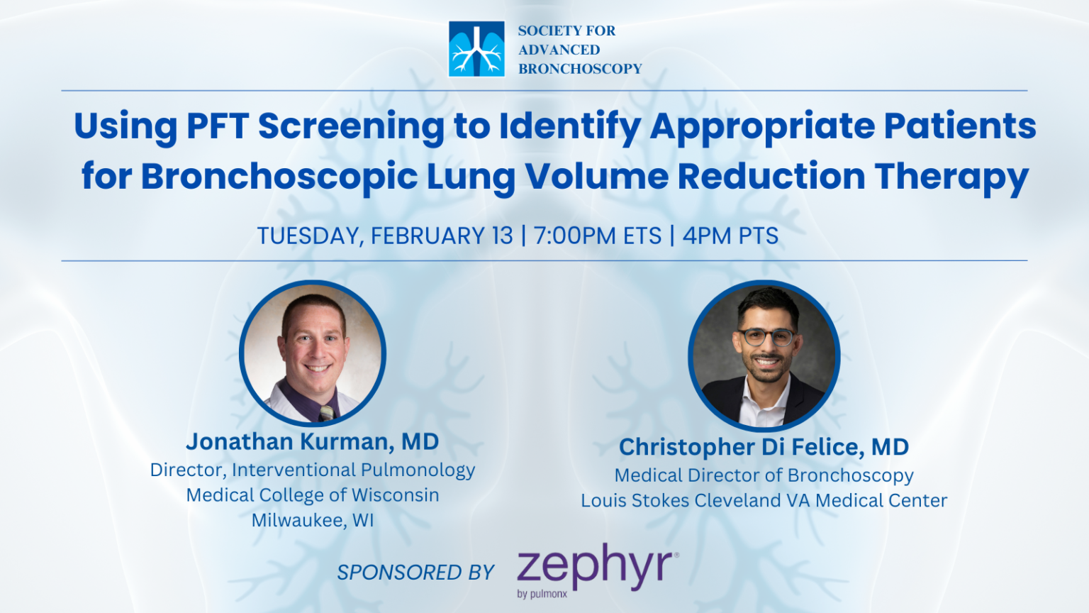 Using PFT Screening to Identify Approprite Patients for Bronchoscopic ...